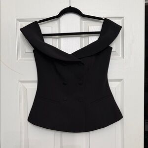 Meshki Black Off-Shoulder Blouse